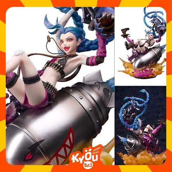 ✨Baru Pvc Figure 1/7 Jinx - League Of Legends Berkualitas