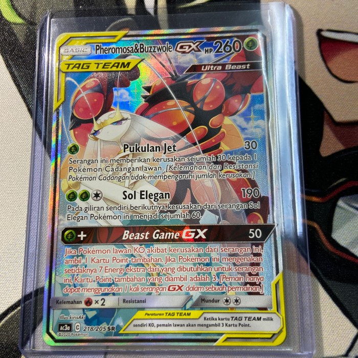 ✅Termurah Kartu Pokemon Tcg Id Indonesian Ac3A Pheromosa  Buzzwole Gx Sr Aa Alt Berkualitas