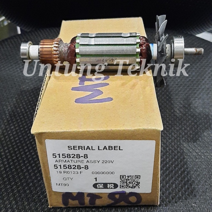 ARMATURE Original Gerinda Maktec MT 90 dan MT 91A - Spare Part angker