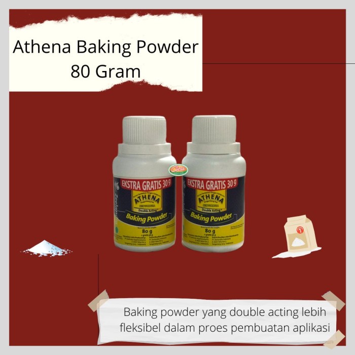 

] BAKING POWDER ATHENA ZEELANDIA 80 GR
