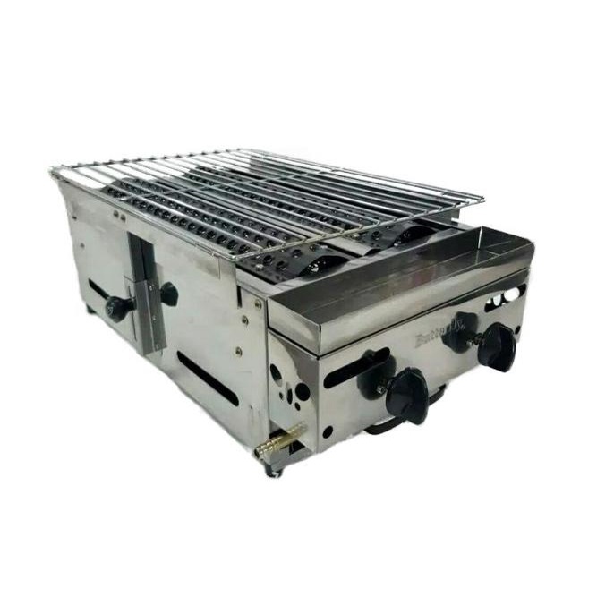 Panggangan Sate Barbeque Infrared Gas 2 Tungku