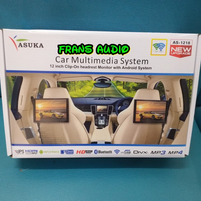 ✅Ori Headrest Clip On Asuka As 1218 Headrest Android Asuka As1218 12 Inch Diskon