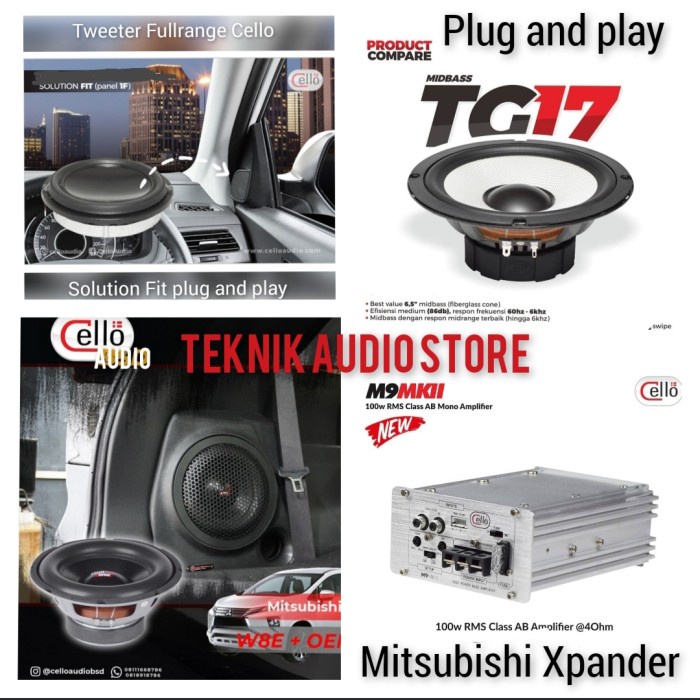 ✅New Ori Paket Audio Cello SubSpeaker Toyota-Honda-Mitsubishi-Suzuki-Nissan Terbatas