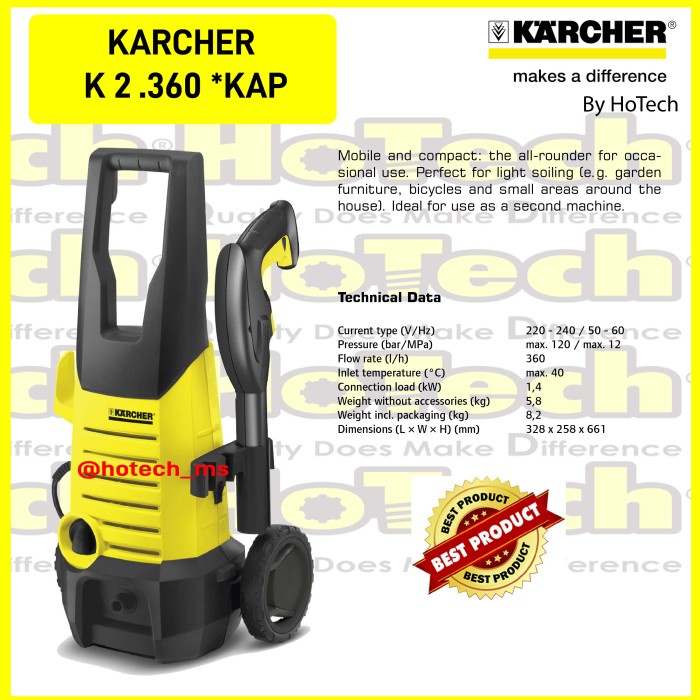 ✅New Karcher K2.360 / Karcher K 2.360 Limited