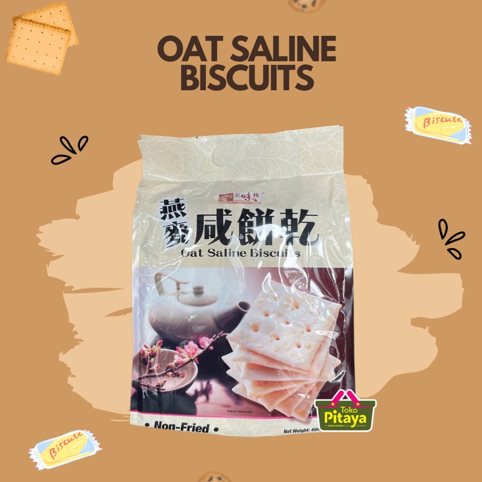 

paling diminati] Yummy House Oat Saline Biscuit 400 gr / Crackers Krekers Biskuit Sehat