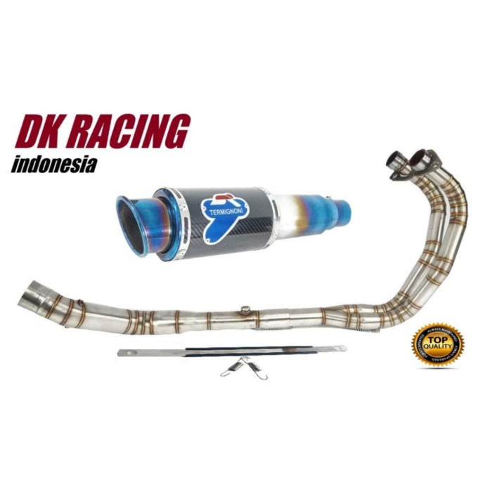 [Original] Knalpot Racing Honda Cbr 250 Rr Termignoni Blue Carbon Fulsystem Limited