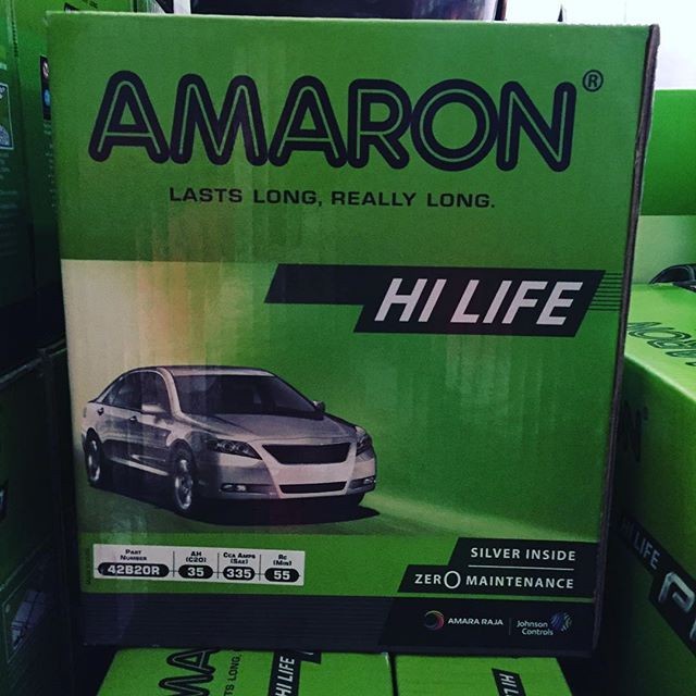 [New] Aki Mobil Daihatsu Gran Max Ns40Z / 42B20R Amaron 35Ah Garansi 1 Tahun Diskon