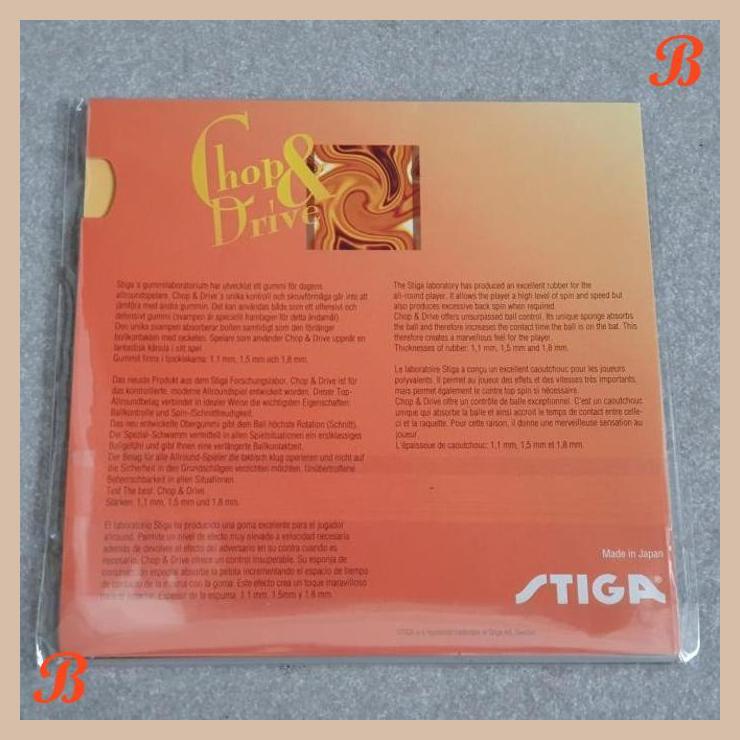 | anb | stiga chop & drive 1.8 black rubber karet ping pong