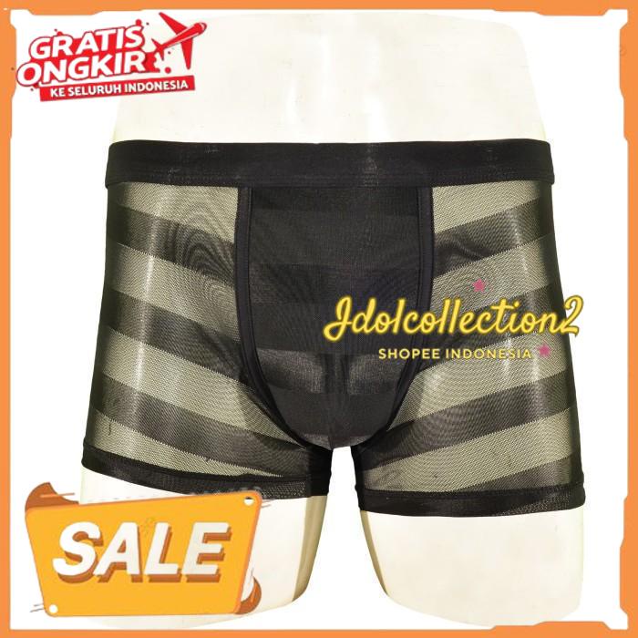 CELANA BOXER PRIA TRANSPARAN P325 - UNDERWEAR SEXY PRIA PRODUK BEST PRODUK 