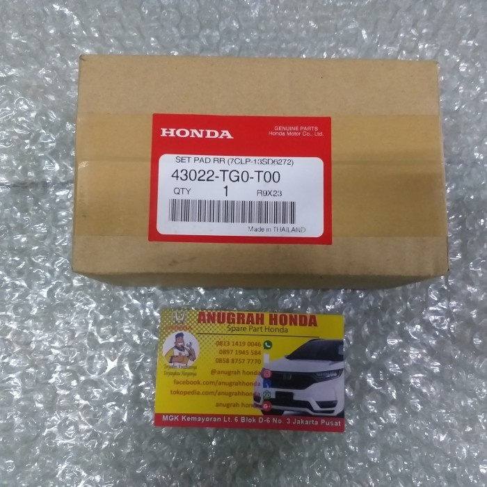 ✨Termurah Brake Pad / Kampas Rem Belakang Honda Jazz Ge8 2009-2013 Original Berkualitas
