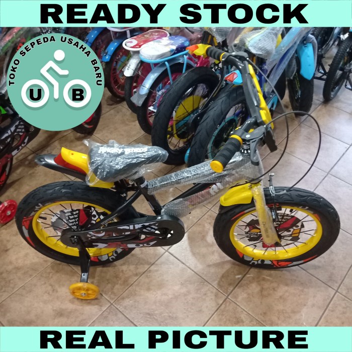 ✨Original Sepeda Anak Bmx 18 Inch Centrum Angry Bird Ban 3.0 Diskon