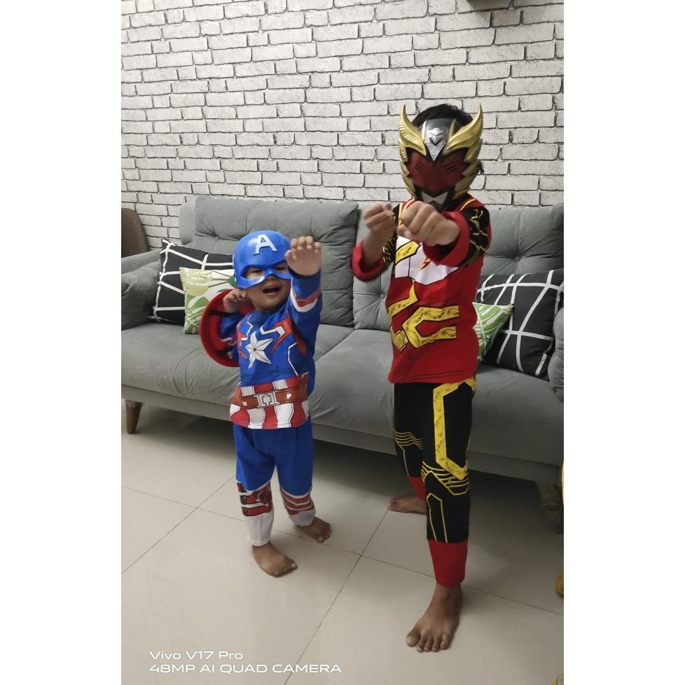Model Baru BAJU KOSTUM BIMA X ANAK | KOSTUM SUPERHERO BIMA X GRATIS ENG /BIMA