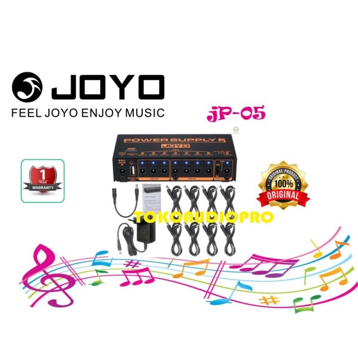 ✨Ori Adaptor Joyo Jp05 Power Supply Station Distributor 8 Terbaru