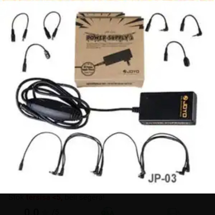 ✨Ori Joyo Jp 03 Power Supply Adaptor Efek Gitar Joyo Jp 03 Original Terbatas