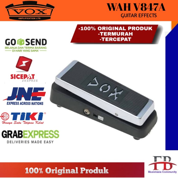 ✨Ori Vox V847A Wah Guitar Effect Pedal / V 847A / V847 A Efek Gitar Berkualitas