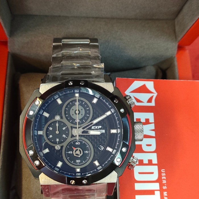 ✨Termurah Jam Pria Original Expedition Exp E 6385 M All Solid Stainless Steel Terbatas