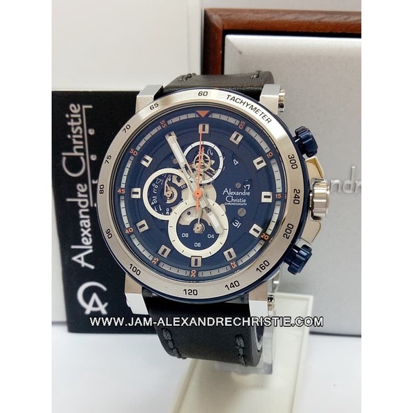 ✨Ready Jam Tangan Pria Alexandre Christie Original Ac 6429 Mc Blsvbe Terbatas