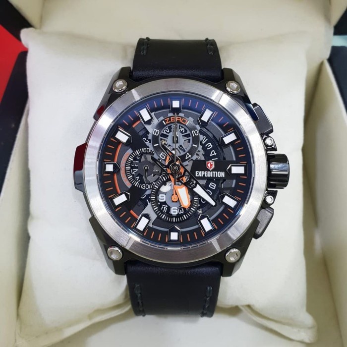 ✨Ready Jam Tangan Expedition Pria Original E6793 Black Grey Berkualitas
