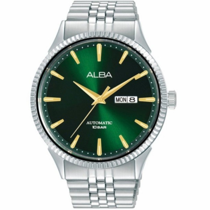 ✨Sale Alba Pria Al4235X1 Automatic Green Dial Al4235 Terbaru