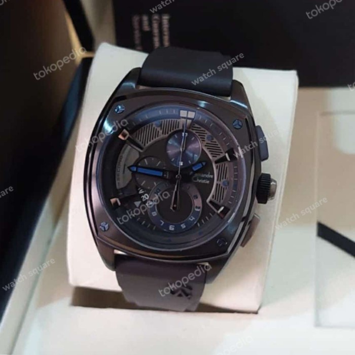 ✨Ready Jam Tangan Alexandre Christie Pria Original Ac8591 Black Diskon