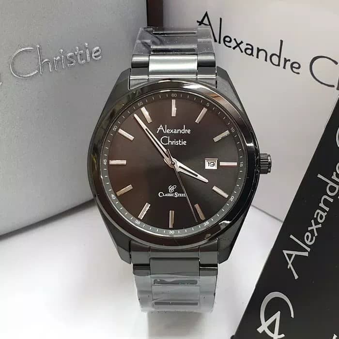 ✨Sale Jam Tangan Pria Alexandre Christie Original Ac8591 Black Diskon