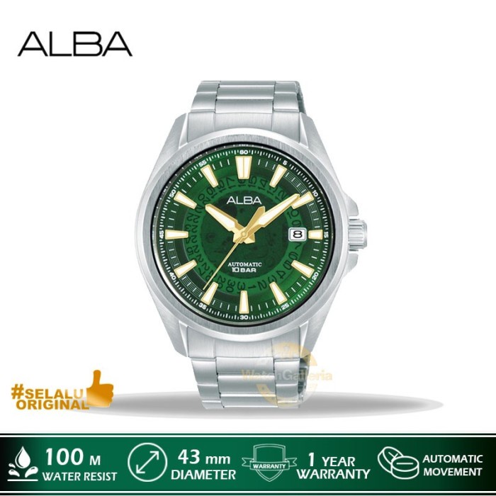 ✨Ready Jam Tangan Pria Alba Au4027X1 Au4027 Automatic Original Resmi Terbatas