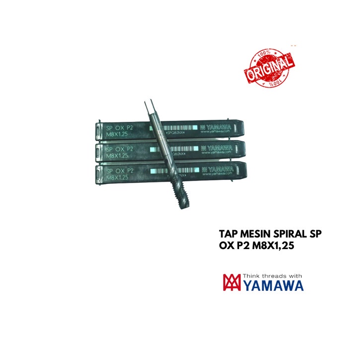 Tap Mesin Spiral SP OX P2 M8x1,25 YAMAWA MADE IN JAPA