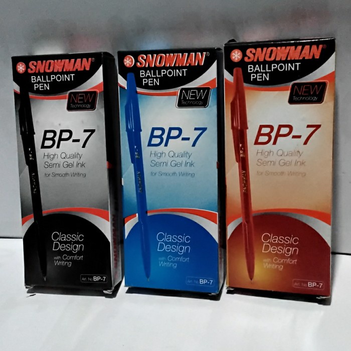 

><><><] Pen Snowman BP-7