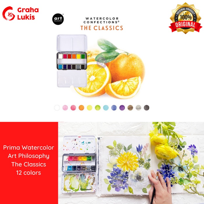

Promo Prima Watercolor - Art Philosophy Watercolor Confections The Classics