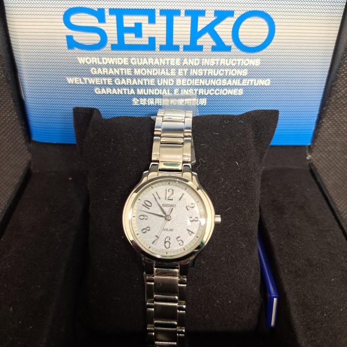 JAM TANGAN SEIKO ORIGINAL WANITA SUT009P1 SOLAR ORIGINAL 100% SEIKO
