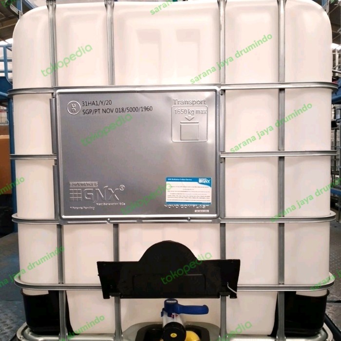 ✅Ready Kempu/Ibc Tank/Tangki Air 1000L Warna Putih Natural Terjangkau Terbaru