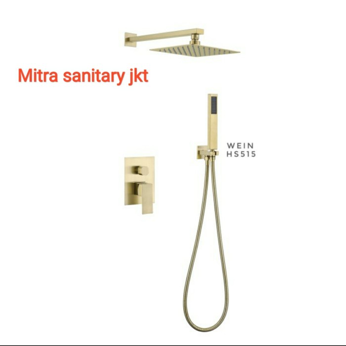 ✅Ori Shower Set Tanam Gold /Kran Shower Tanam 2 Fungsi Terbatas
