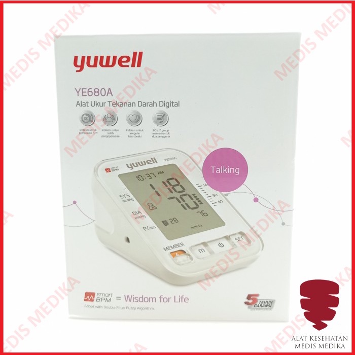 Tensimeter Digital Yuwell YE 680A Alat Ukur Cek Tekanan Darah Tensi