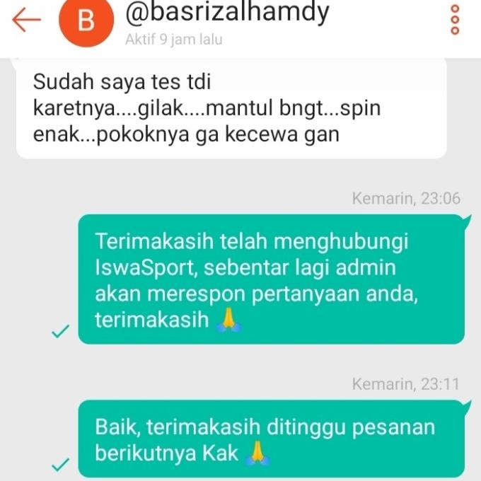 Rubber Karet Ciamik Reactor Ckylin Blue Sponge Pingpong Tenis Meja