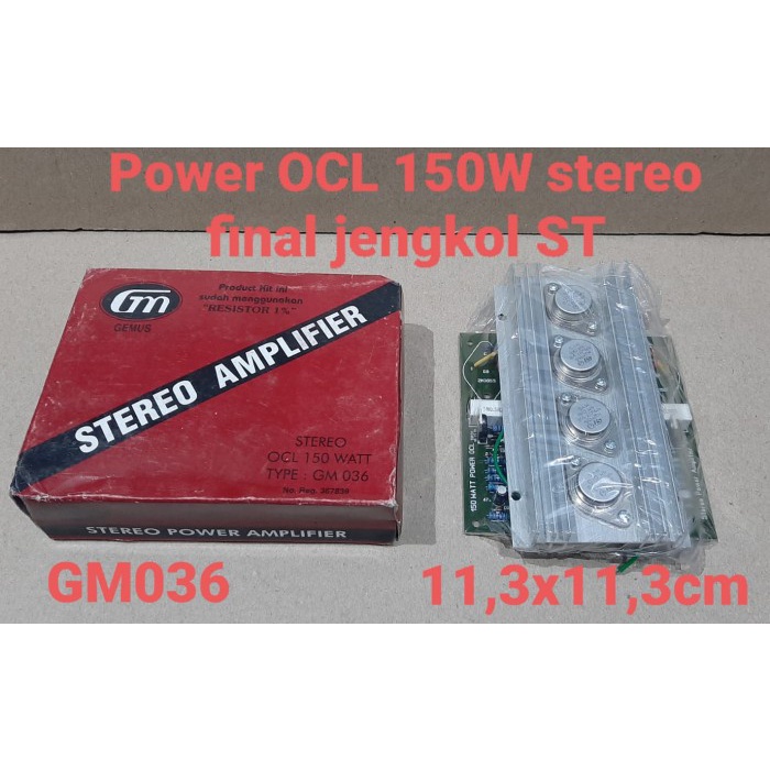 monggo] GM Kit Power OCL 150W stereo Final Jengkol ST Stereo Amplifier GM036