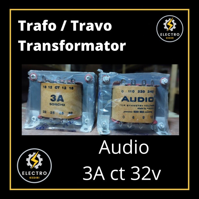 :=:=:=:=] Trafo 3a ct 32v AUDIO travo audio 3a ct32v smps