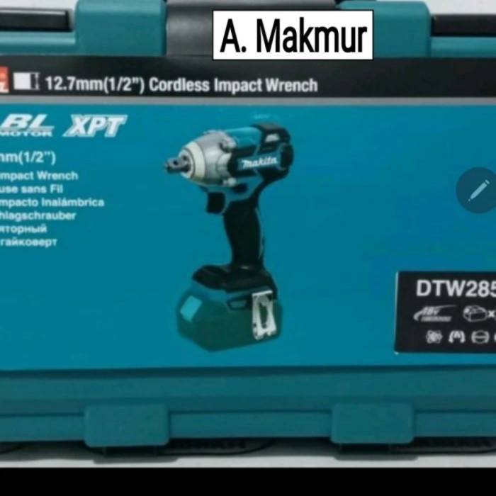 ✅New Makita Dtw285Rte 1/2In Cordless Impact Wrench Buka Baut Mesin Saja Limited