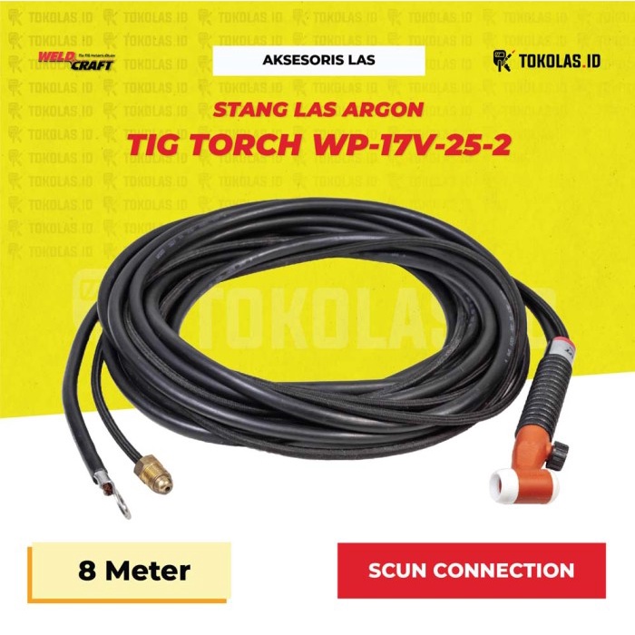 [Original] Tig Torch Stang Las Argon Weldcraft Wp-17V-25-2 Usa Diskon