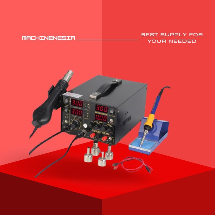 [Original] Blower Uap  Solder Station  Power Supply Hp 3 In 1 Ori Yihua 853D 5A Terbaru