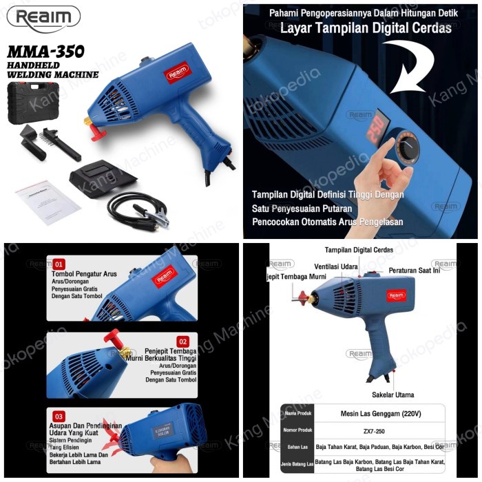 [Original] Mesin Las Genggam Portable Reaim Inverter Mma Mesin Las Listrik Berkualitas