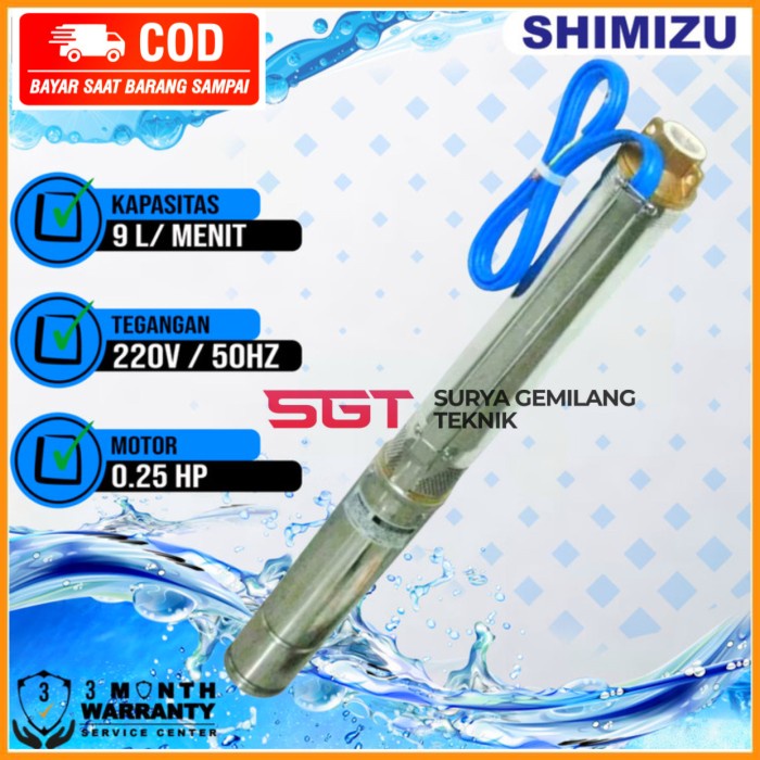 [Ori] Pompa Submersible Shimizu Sp 311 K Kabel Bit Pompa Celup Terbatas