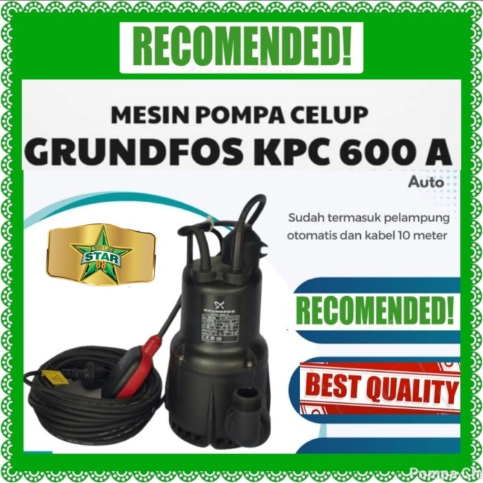 Termurah Mesin Pompa Celup Grundfos Kpc600A Submersible Pump Kpc 600 A 600A Ori