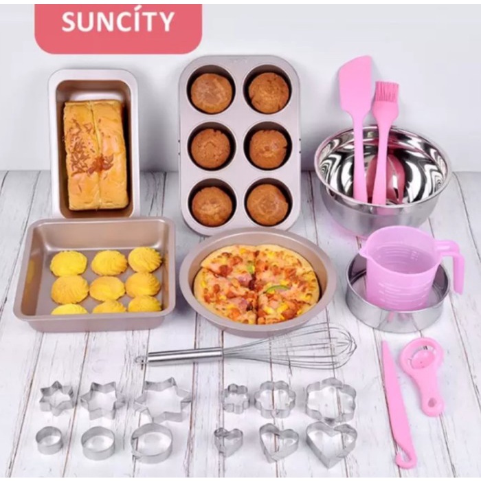 

[Baru] Suncity Scyc60111 Baking Basic Suit / Set Loyang Cetakan Spatula Kue Terbatas