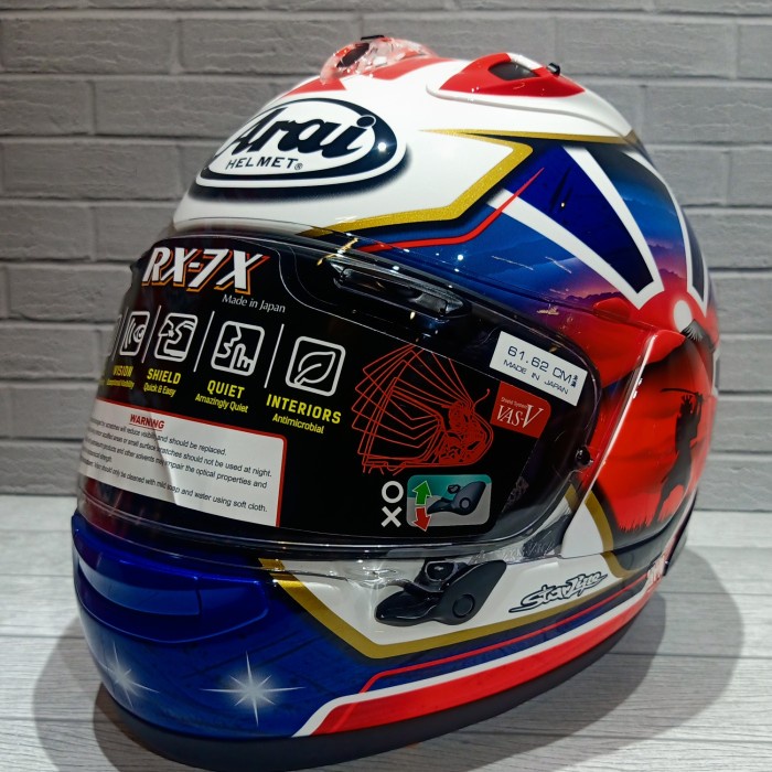 ✨Termurah Arai Rx-7X Pedrosa Spirit Blue  Helm Full Face Helm Arai Ori Sni Berkualitas