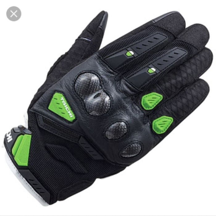 ✨Termurah Taichi Riding Gloves Rst-444 Velocity Mesh Black/Green Berkualitas