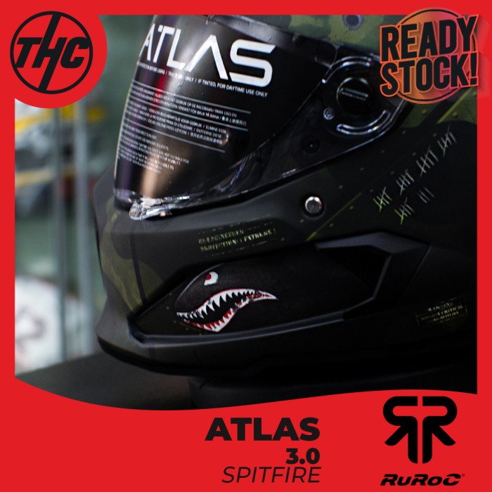 ✨Termurah Helm Ruroc Atlas 3.0 Spitfire Full Face Helmet Limited