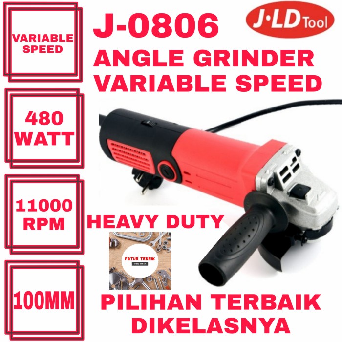 JLD J0806 MESIN GERINDA VARIABLE SPEED ANGLE GRINDER VARIABLE SPEED