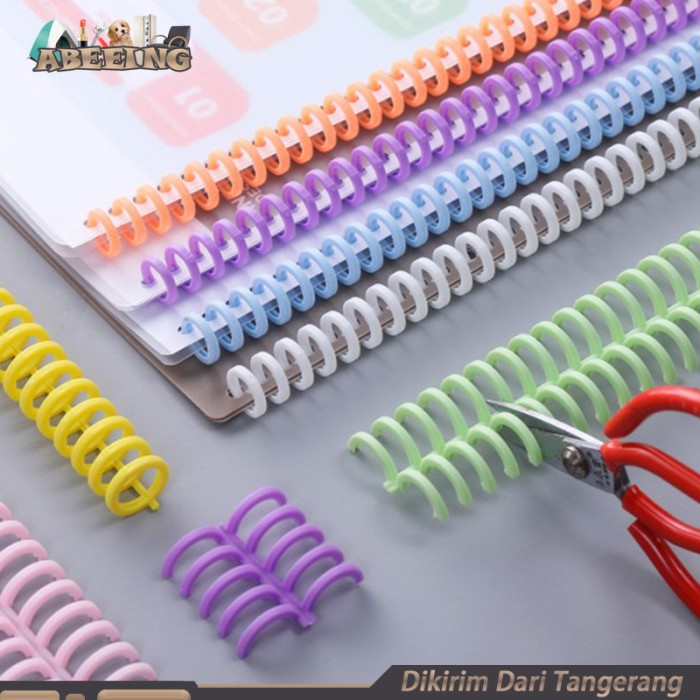 

Ring Binder Loose Leaf 30 Holes Bisa A4 B5 A5 Plastic Binding Strip