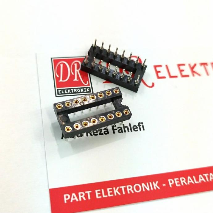 Update Socket IC 16 pin Lubang Bulat soket 16 kaki 16pin Round Hole 2x8 dip dre3 Buru Order