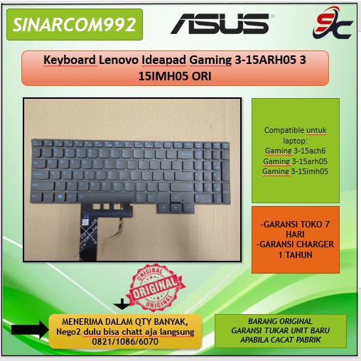 Keyboard Lenovo Ideapad Gaming 3-15ARH05 3 15IMH05